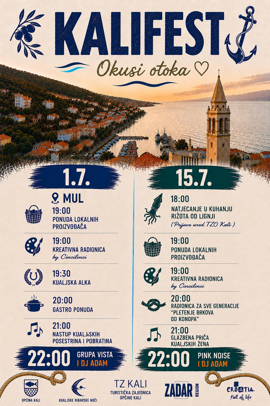 Okusi otoka donose tradiciju, gastronomiju i glazbu u Kali